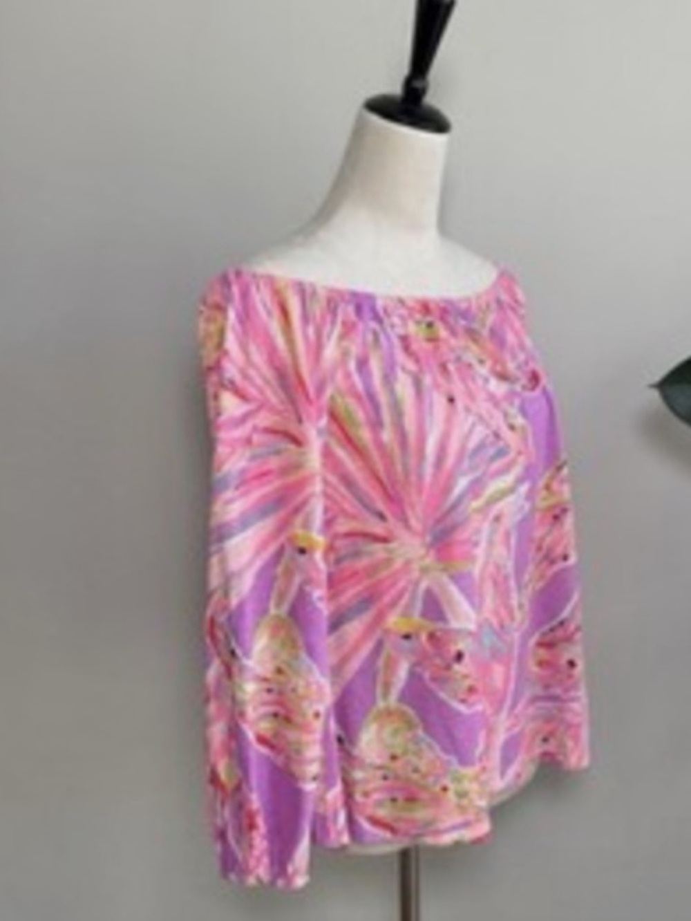 Lilly Pulitzer Enna Off-The-Shoulder Top Size Med